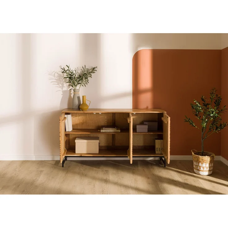 Sideboard Akazie 150x40x80 natur lackiert MARRAKESCH #115 – Bild 4