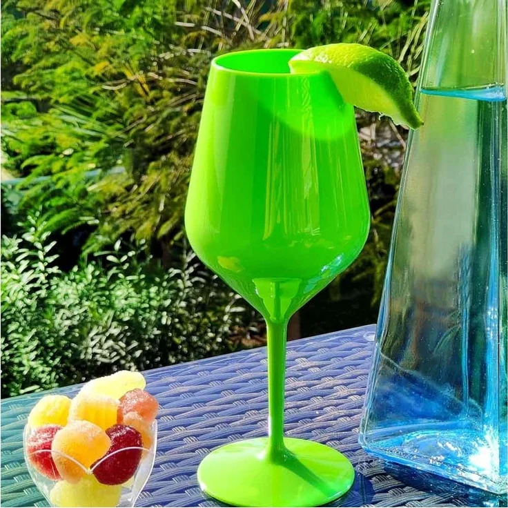 Doimoflair Weinglas DoimoFlair Weingläser aus Kunststoff bruchsicher Plastik – Bild 3