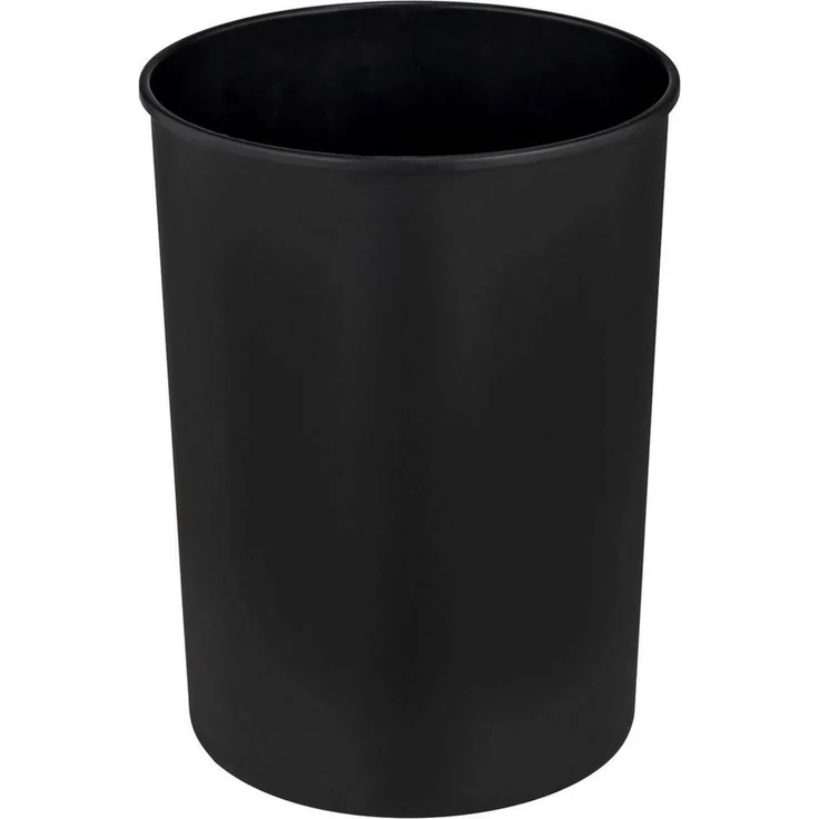 Wenko 'Atri' Schwingdeckeleimer mit Deckel aus hochwertigem Kunststoff und Inneneimer, 6 Liter, (B/T x H): Ø 21x25,5 cm, Schwarz – Bild 3