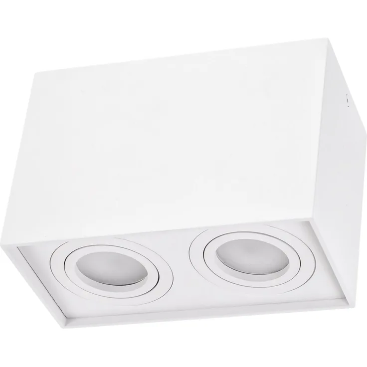 Deckenspots weiß 2-Flg DUO 2XGU10 IP20 rechteckig schwenkbar