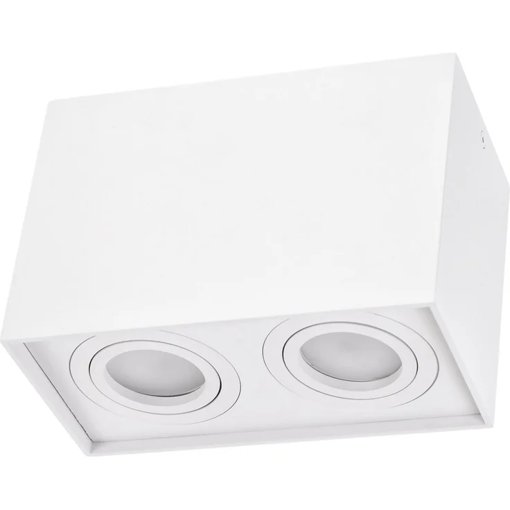 Deckenspots weiß 2-Flg DUO 2XGU10 IP20 rechteckig schwenkbar