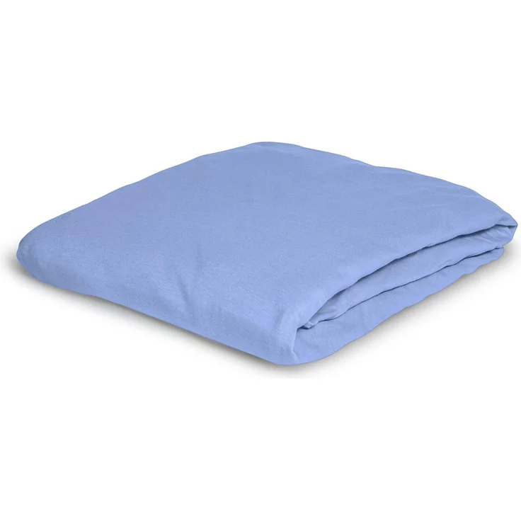 Irisette Fein-Biber Betttuch Merkur 0006 dkl-blau 100x200 cm 6-20 dkl-blau – Bild 2