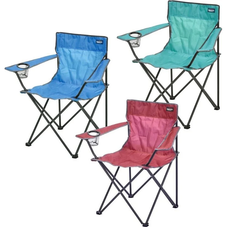Anglersessel Campingstuhl mit Getränkehalter und Tasche