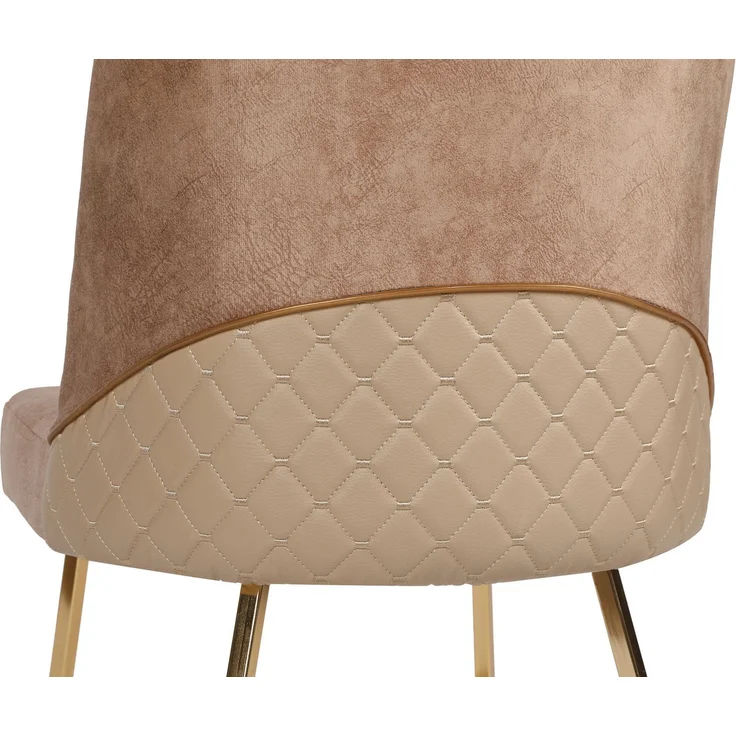 Skye Decor 'Madrid 913 V2' Stuhlset (2-teilig), Gold / Braun, 50 x 90 x 49 cm – Bild 6