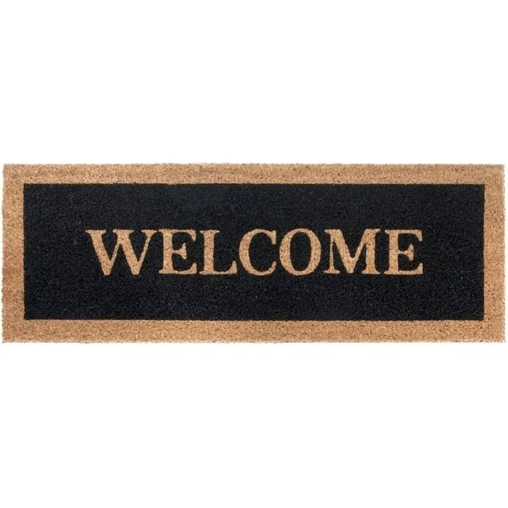 HANSE Home Fußmatte Mix Mats Kokos Welcome Border, Türmatte, rechteckig, Höhe: 15 mm, Kokos, Schmutzfangmatte, Outdoor, Rutschfest, Innen, Kokosmatte, Flur – Bild 4