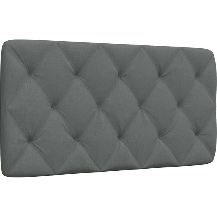 vidaXL Bett Kopfteil-Kissen Dunkelgrau 100 cm Stoff (1-tlg)