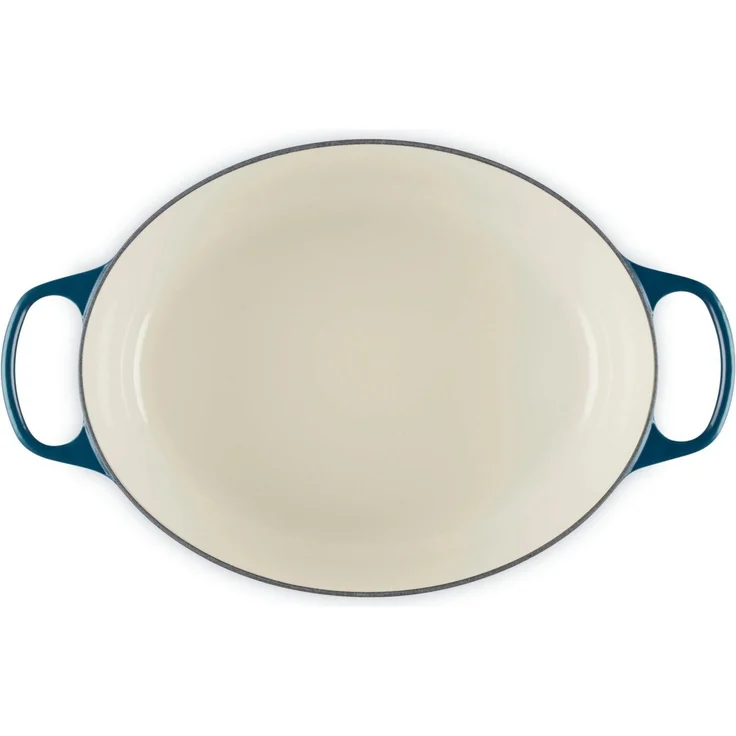 LE CREUSET Bräter Bräter Signature oval nuit 33cm, Emailliertes Gusseisen – Bild 3