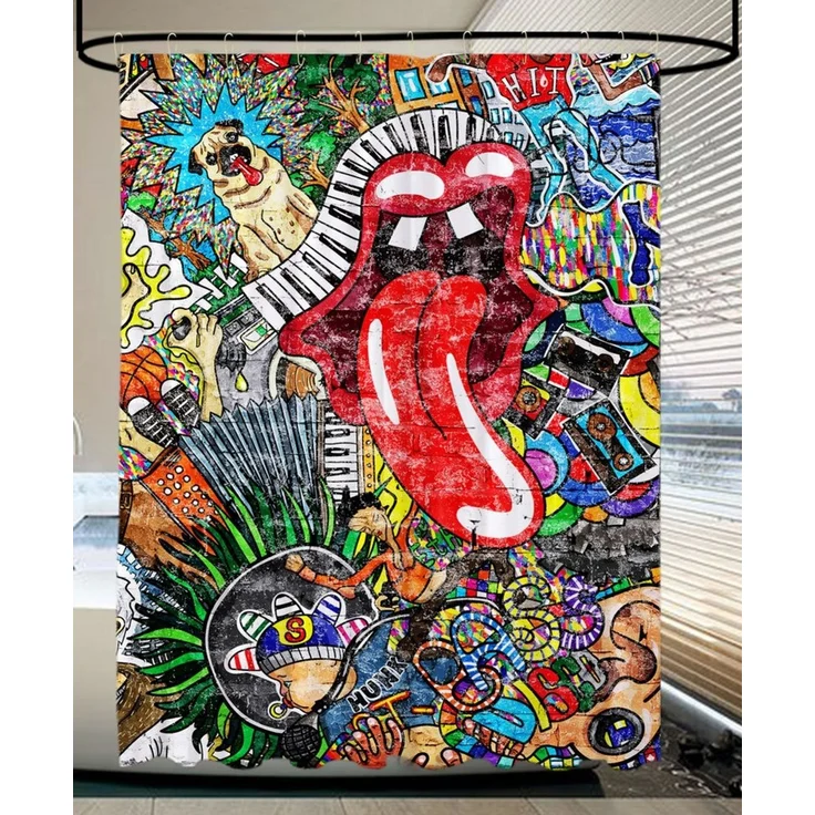 Sanilo Duschvorhang 180 x 200 cm, viele schöne Duschvorhänge zur Auswahl Breite 180 cm, 100% wasserdicht, Anti-Schimmel-Effekt, hochwertige Qualität – Bild 3