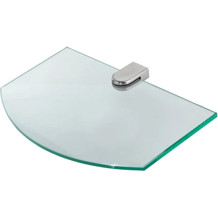 bonsport Glasregal Wandregal für Badezimmer Klarglas - Glas Regal aus 6 mm Sicherheitsglas 25x14x0,6 cm - Glasablage Glasregalboden Badablage – Bild 5