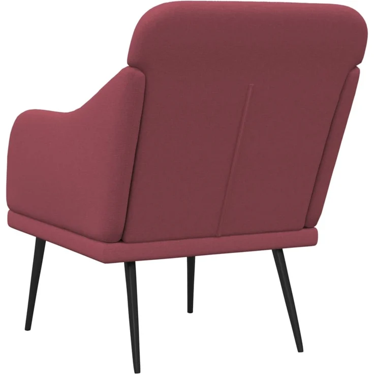 Sessel wohnzimmer, Relaxsessel, Fernsehsessel Weinrot 63x76x80 cm Stoff – Bild 5
