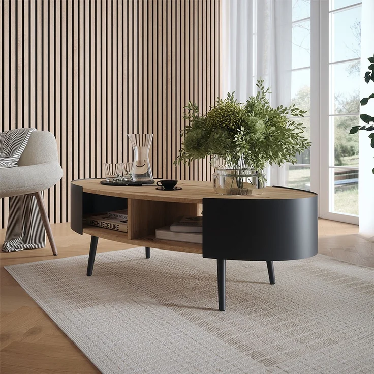 Couchtisch Eiche 120x60 cm Vicco – Bild 3