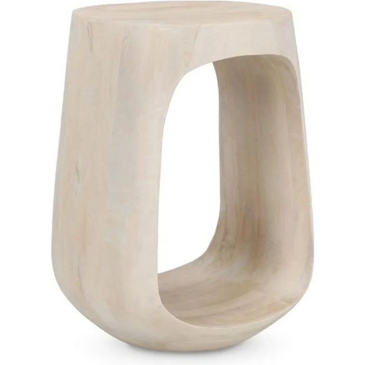 Feeling4Home Beistelltisch Lopez Ø33 cm aus Mangoholz, rund, natur, Scandi-Design – Bild 4