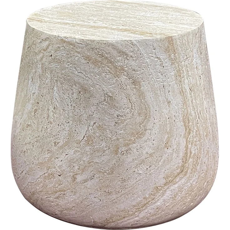Gartentisch >Bonn< in Fibreclay, natur - 47,5x41x47,5 (BxHxT) – Bild 1