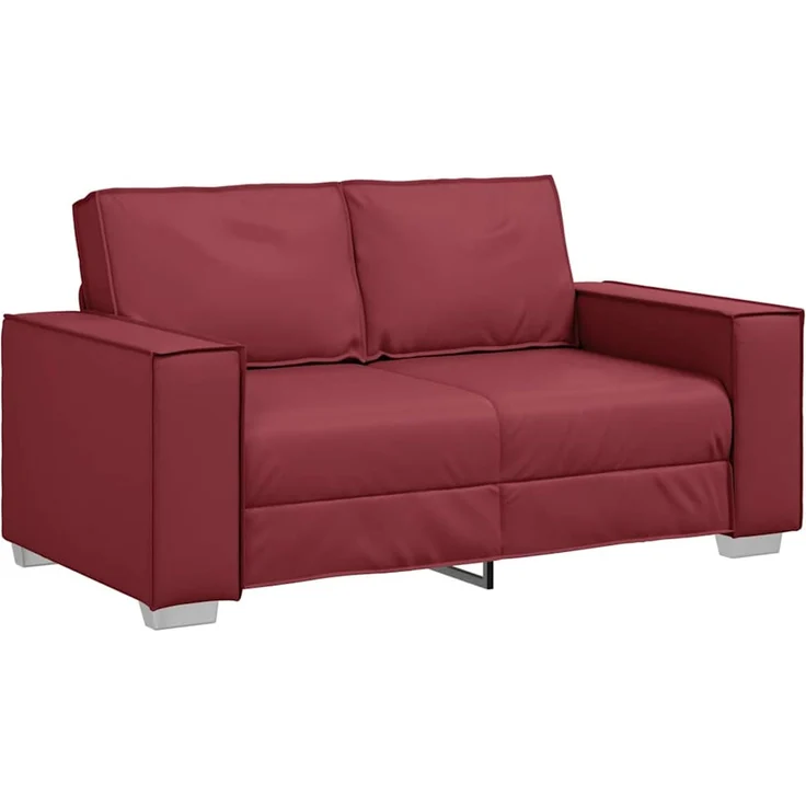 vidaXL Zweisitzer-Sofa Weinrot 160 cm Kunstleder 4105048 – Bild 2