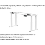 FlexiSpot E7 Plus Schreibtischgestell elektrisch höhenverstellbar, stabil & konfigurierbar – Premium-Qualität mit 7 Jahren Garantie