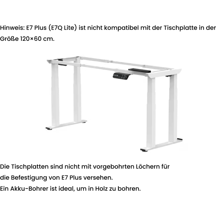 FlexiSpot E7 Plus Schreibtischgestell elektrisch höhenverstellbar, stabil & konfigurierbar – Premium-Qualität mit 7 Jahren Garantie