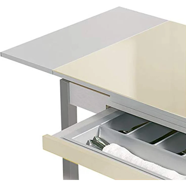 ASTIMESA Alas Cristal Küchentisch, Metall, Bordeaux, 90 x 50 cm – Bild 4