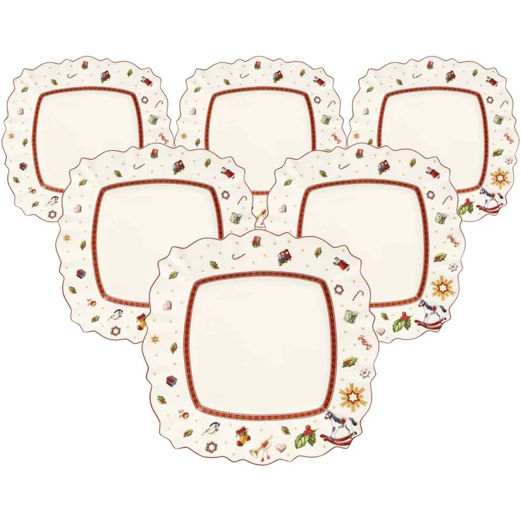 Villeroy & Boch Toy's Delight Speiseteller 28 x 28 cm 6er Set Weiß – Bild 1