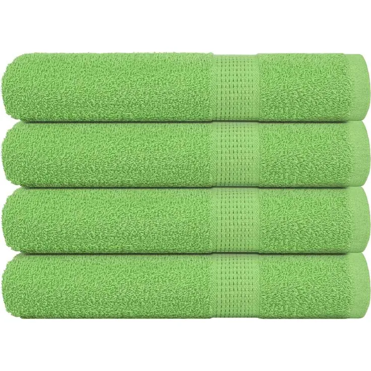vidaXL Handtücher FROGN 4 Stk. Apfelgrün 100x200 cm 360 g/m² 137035