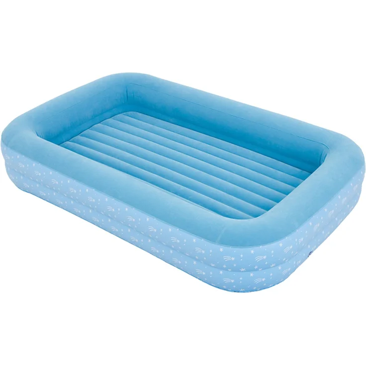 Deluxe Kids Flocked Airbed with Kids Double Action Hand Pump 172 x 112 x 30 cm with Double Action Hand Pump – Bild 6