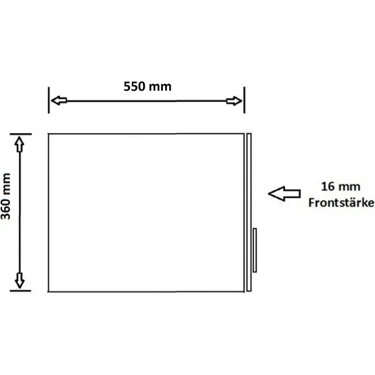 Küchen Aufsatzschrank 50 cm ARIA Graphite ultra matt + Schwarz matt, hochwertige Fronten mit Anti Fingerprint Beschichtung Küchenzeile Küchenblock – Bild 5