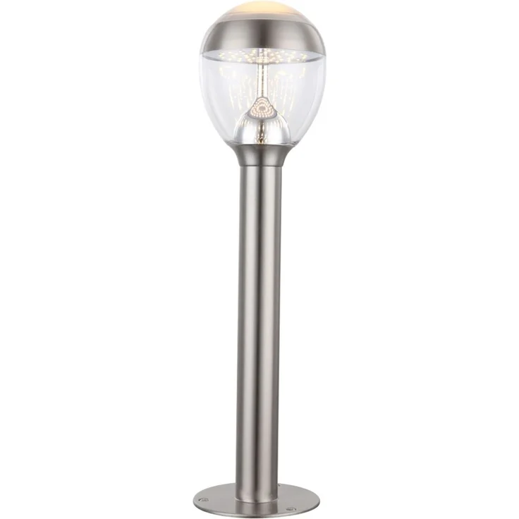 LED Stehleuchte, Außen, Edelstahl, klar, H 59 cm – Bild 1