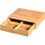 KESPER 58952 Box mit Schublade und 4 Fächern / Kaffeekapsel-Box / Teebox / Teebeutel Box