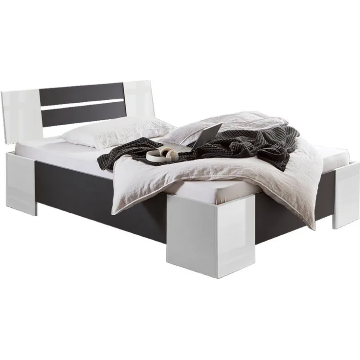 moebel-dich-auf Futonbett LINZ (Bett 140x200, in verschiedenen Farben), Made in Germany, optional mit Rollrost