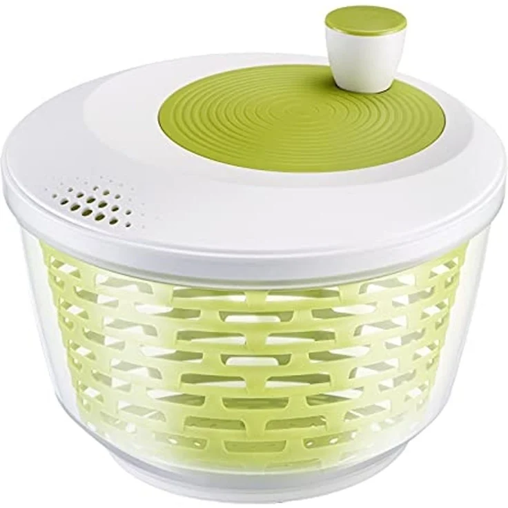 WESTMARK Salatschleuder Set 4tlg, inkl. Salatschüssel, -besteck und Dressingshaker, Kunststof – Bild 3