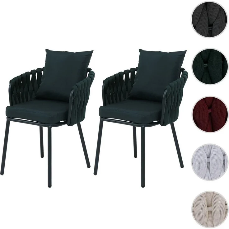 MCW Gartenstuhl MCW-P89 (Set), Hohe Stoffqualität 180 g/m², Bezug waschbar bei maximal 40° – Bild 2