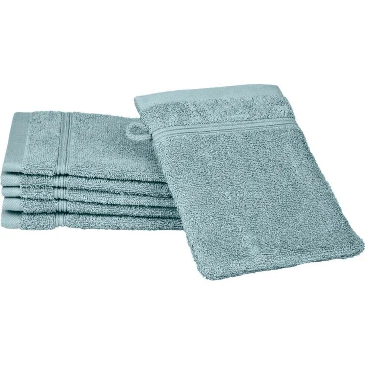 ROSS Waschhandschuh Rubin, (Packung, 6-St), 100% Baumwolle