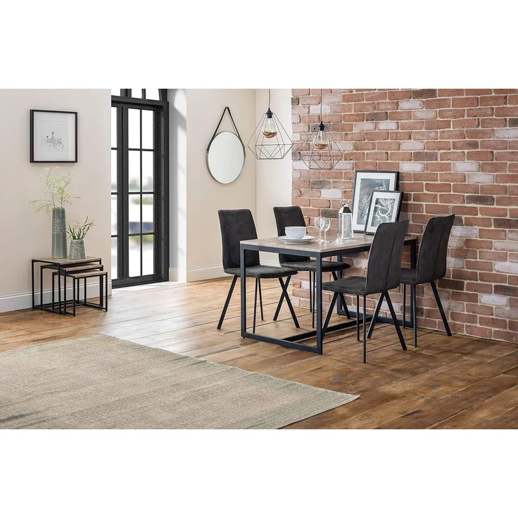 Der Julian Bowen Tribeca Esstisch in Schwarz/Sonoma-Eiche ist ein stilvolles und praktisches Herzstück in deinem Esszimmer – Bild 7