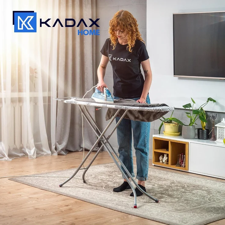 KADAX Bügelbrett mit Halter Eisen klappbar Standard 114x34cm – Bild 9
