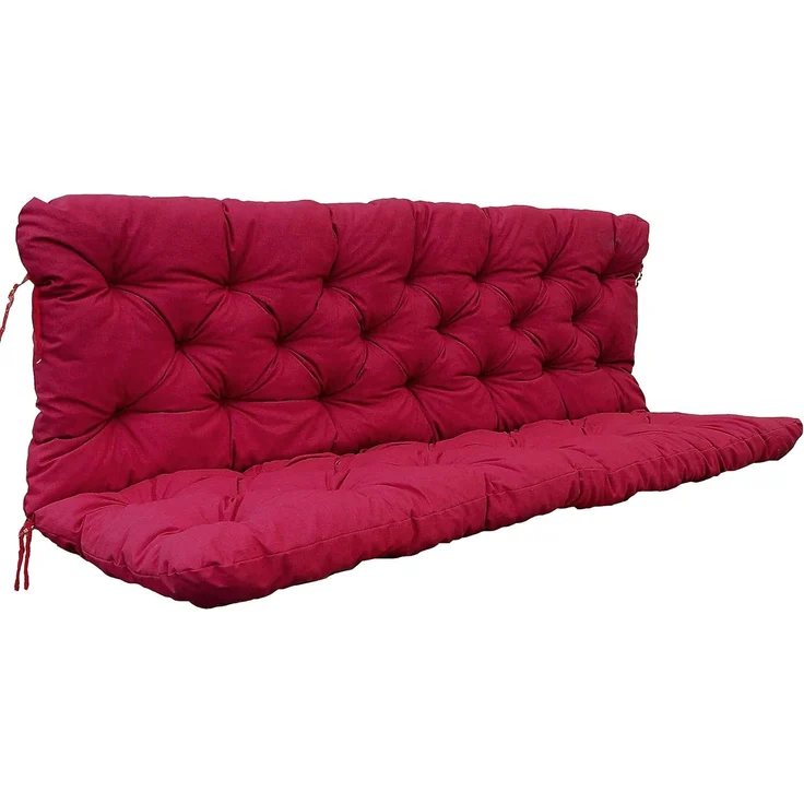 Chicreat Bankkissen mit Rückenteil 150 x 98 x 8 cm, Rot – Bild 1