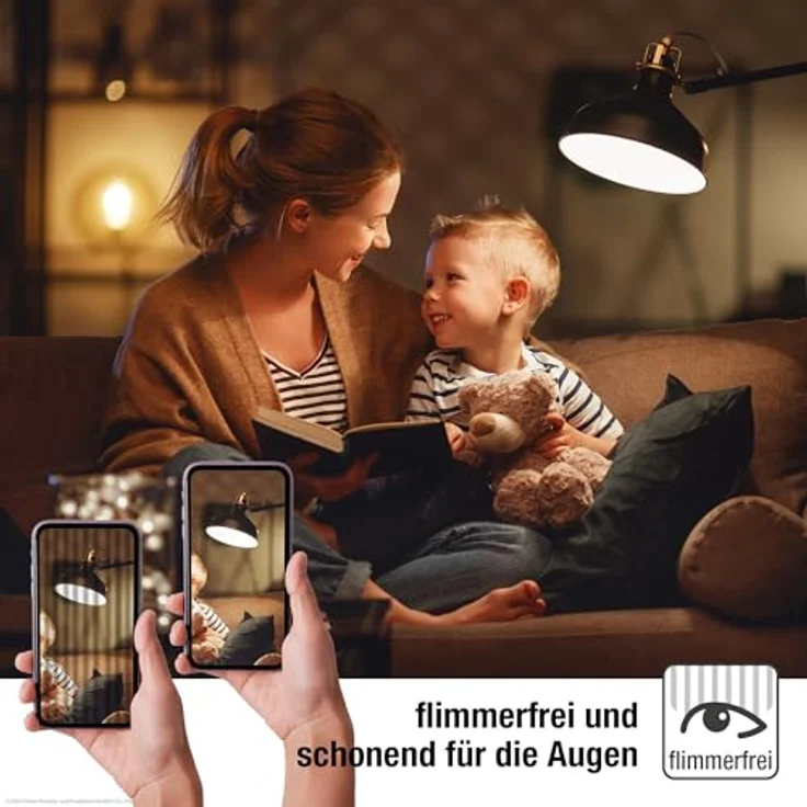 hellum LED Glühbirne E14, 2,2W warmweiß LED Lampe Tropfenform mit 250 Lumen, E14 Vintage Leuchtmittel ersetzt 25-Watt Glühbirne, G45 2700 Kelvin warmweiss Klar, 208108 – Bild 7