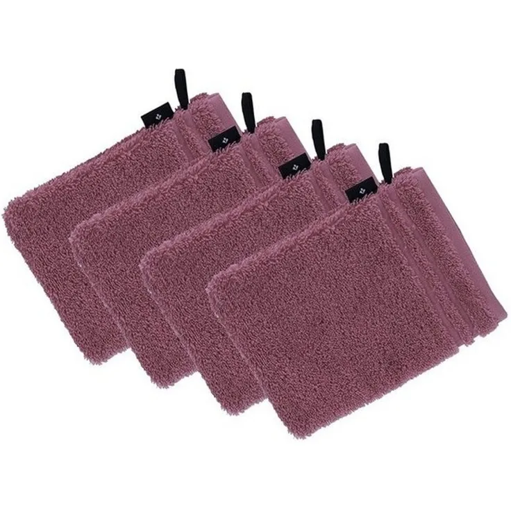Vossen Waschhandschuh 4er Pack Waschhandschuh 22 x 16 cm Vienna Style Su, Frottier (Spar-Set, 4-St), Vegan