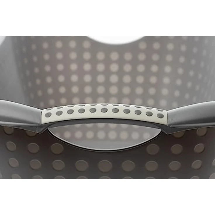 Centi Wäschewanne Ergonomische Wäschewanne mit Griffen grau (3er-Set), Waschschüssel mit Griffen – Bild 3