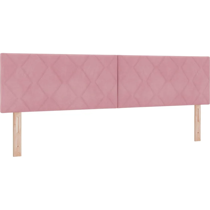 vidaXL Ottoman-Bett mit Matratze und LED Rosa 180 x 200 cm Samt 3457232 – Bild 5