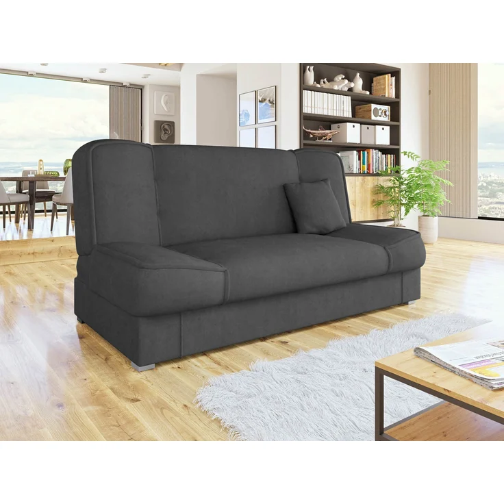 Mirjan24 'Gemini' Sofa mit Schlaffunktion und Bettkasten, Zetta 305 grau, 80 x 175 x 80 cm – Bild 2