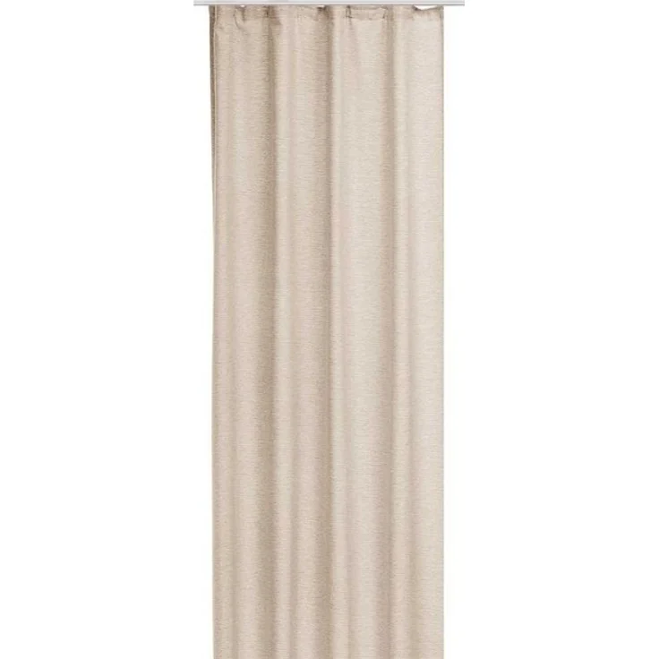 Bestlivings Vorhang (1 St), Kräuselband, blickdicht, Gardine 140x245cm - Leinen Optik - Schlaufen / Kräuselband – Bild 4