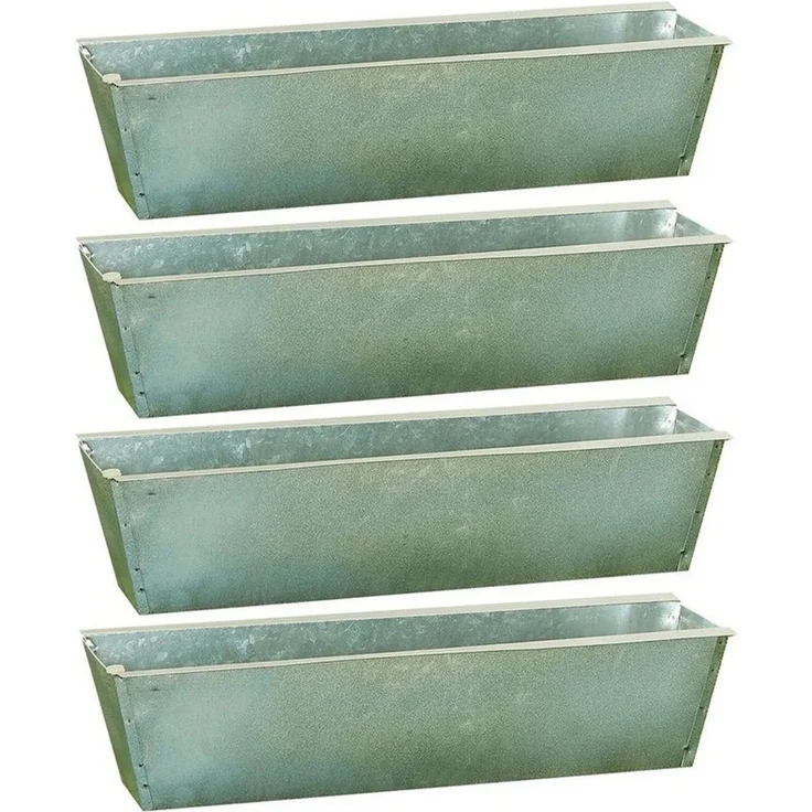HTI-Living Pflanzkübel Pflanzkasten für Palette 4er-Set (Set, 4 St, 4 rechteckige Pflanzkasten), Pflanztopf Blumentopf Blumenschale – Bild 3