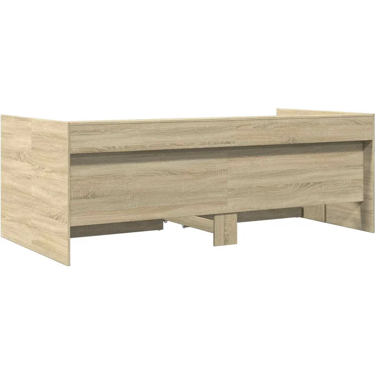 vidaXL Tagesbett mit Schubladen mit Regal Sonoma-Eiche Holzwerkstoff 3429638 – Bild 6