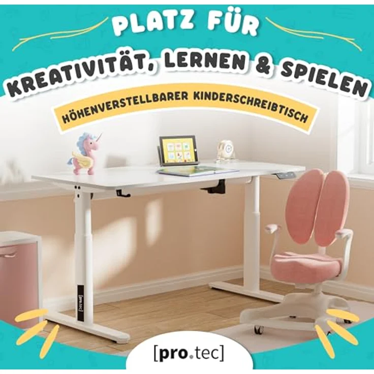 Höhenverstellbarer Kinderschreibtisch Ringe [pro. tec] – Bild 4