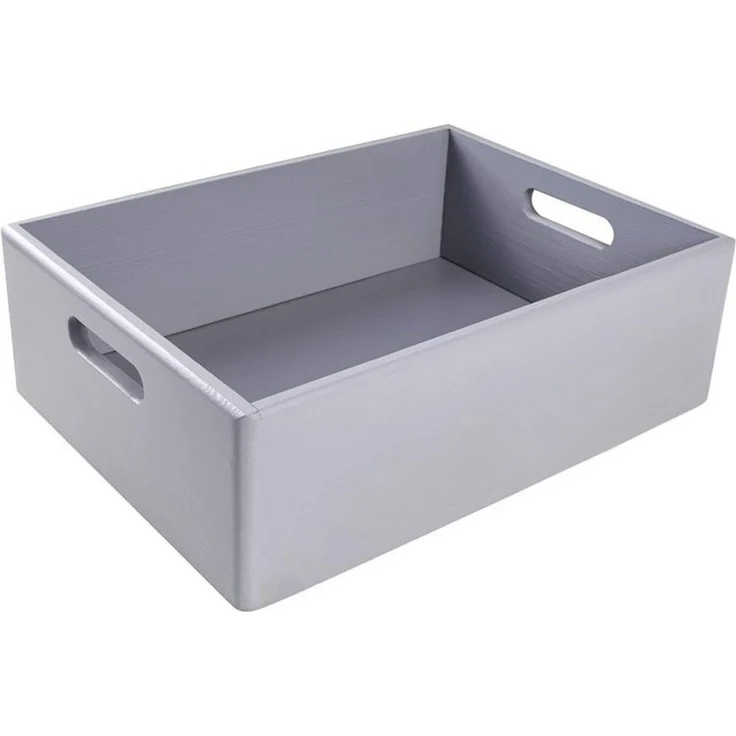 Creative Deco Holzkiste XXL Obstkiste Korb 40x30x13cm (1cm) mit Griffen ohne Deckel, mit Griffen, ohne Deckel – Bild 4
