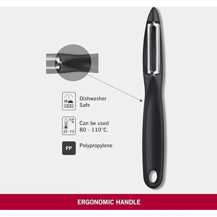 Victorinox | Universalschäler Duo Pack | extra scharf | Zackenschliffklinge | zweischneidig | ergonomischer Griff | Limited Edition Hellorange – Bild 4