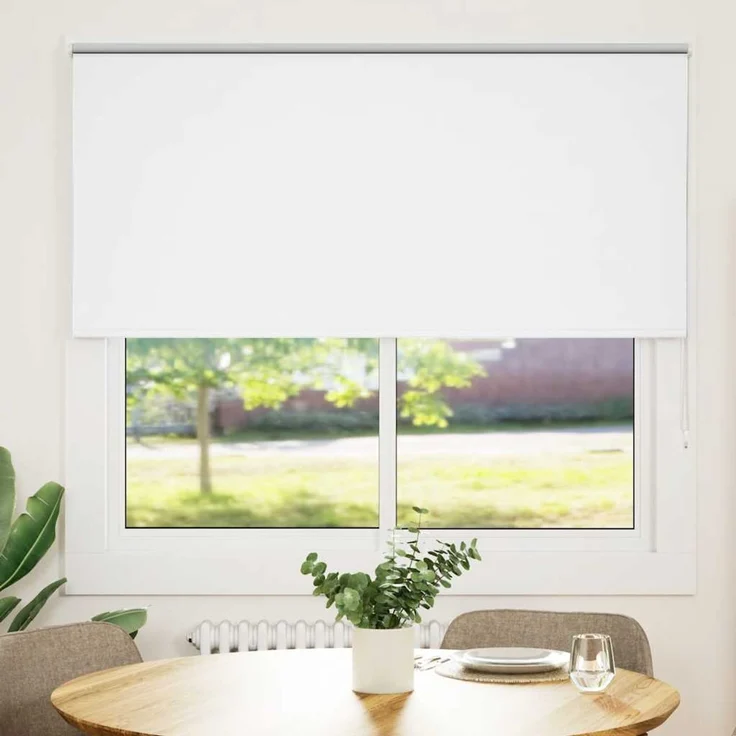 vidaXL Verdunkelungsrollo Weiß 155x175 cm Stoffbreite 151,6 cm 4011945 – Bild 1