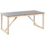 Gartentisch NOTTERI 180 cm 90 cm Beton Grau