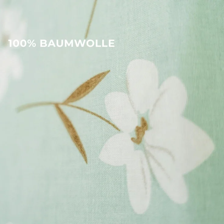 Bügelbrettbezug aus 100% Baumwolle - 125 x 44 cm mit Kordelzug, Blumenmotiv – Bild 2