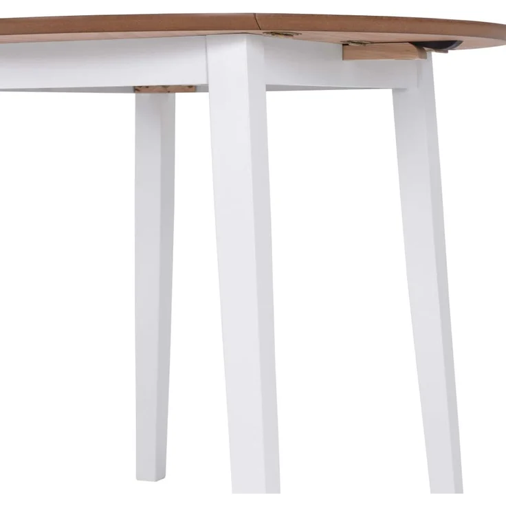 vidaXL Esstisch Klappbar Rund MDF Weiß 245370 – Bild 6