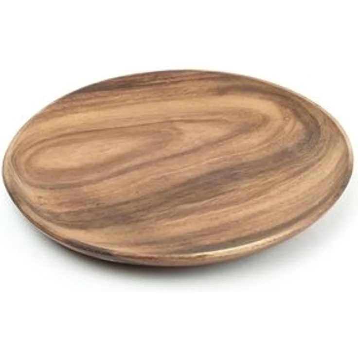 Levandeo® Dekoschale, Holzteller Akazie rund 15cm Holz-Schale Obstteller Deko – Bild 4